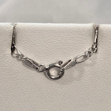 Load image into Gallery viewer, Italian! 8" Silver Figaro Chain Bracelet Or Anklet 9995 - PremiumBead Alternate Image 2