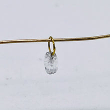 Load image into Gallery viewer, Natural White Conflict Free Diamond Briolette 18K Pendant | 3.5x2mm, Loop: 4mm |