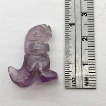 Load image into Gallery viewer, T-Rex Dinosaur Carved Amethyst Tyrannosaurus Rex Figurine | 21x18.5x7mm | Purple - PremiumBead Alternate Image 3