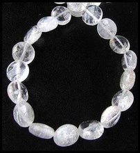 Load image into Gallery viewer, Sparkle Icy Quartz 12x6.5mm Coin Bead 8" Strand 008458 - PremiumBead Primary Image 1