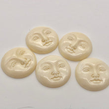Load image into Gallery viewer, Man in the Moon Centerpiece Waterbuffalo 28mm Bone Bead 10748 - PremiumBead Alternate Image 3