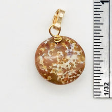Load image into Gallery viewer, Rainbow Flower Jasper 14K Gold Filled Pendant | 12x6mm | 3/4" Long |