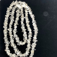 Load image into Gallery viewer, Clear Quartz Nugget Bead 34 inch Necklace | 7x5x2mm to 4x4x3mm |