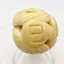 Load image into Gallery viewer, Chinese Zodiac Year of the Snake Waterbuffalo Bone Bead | 30mm| Cream | 1 Bead | - PremiumBead Alternate Image 2
