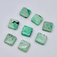 Load image into Gallery viewer, 8 Beads of Mint Green Turquoise Square Coin Beads 7412G
