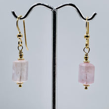 Load image into Gallery viewer, Kunzite 14K Gold Filled Dangle Earrings | 1 1/4&quot; Long | Pink | 1 Pair |

