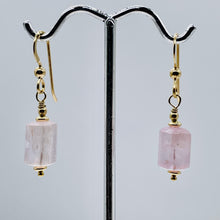 Load image into Gallery viewer, Kunzite 14K Gold Filled Dangle Earrings | 1 1/4" Long | Pink | 1 Pair |