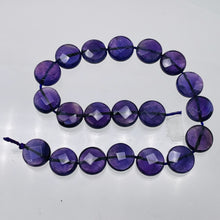Load image into Gallery viewer, Royal Natural 10mm Amethyst Coin Bead Strand 109431