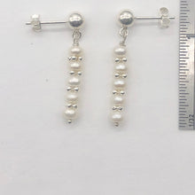 Load image into Gallery viewer, Creamy FW Pearls Sterling Silver Drop/Dangle | 1 " Long| White | 1 Post Earrings