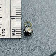 Load image into Gallery viewer, .71cts Natural Black Conflict Free Diamond 18K Pendant Bead | 5x4.25mm |