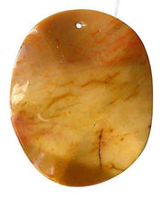 Load image into Gallery viewer, Hot Mustard Mookaite 49x39mm Oval Pendant Bead 8146G - PremiumBead Primary Image 1