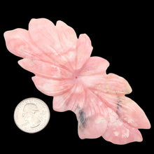 Load image into Gallery viewer, Hand Carved Pink Peruvian Opal Flower Semi Precious Stone Bead | 183.4cts |