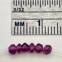 Load image into Gallery viewer, 3 Merlot Mozambique Garnet Faceted Roundel Beads 7659 - PremiumBead Alternate Image 4