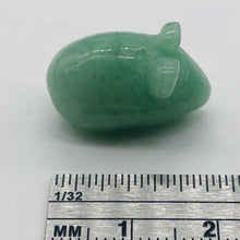Load image into Gallery viewer, Two Aventurine Carved Mouse Beads | 19x11x11 mm | Green