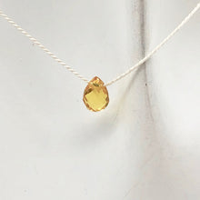 Load image into Gallery viewer, 1 Natural Untreated Yellow Sapphire Faceted Briolette Bead - PremiumBead Alternate Image 2