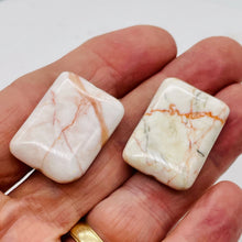 Load image into Gallery viewer, 2 Fire Jasper Rectangle Pendant Beads 008946