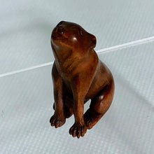 Load image into Gallery viewer, New Moon Carved/Signed Wolf Boxwood Ojime/Netsuke Bead - PremiumBead Alternate Image 2