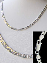 Load image into Gallery viewer, Italian Silver 3.5mm Marina Chain 20" Necklace 10030C - PremiumBead Primary Image 1