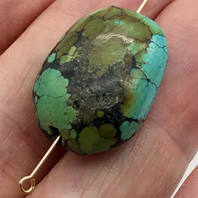 Load image into Gallery viewer, Natural Turquoise Nugget Focus Master 44cts Bead | 25x19x13 | Blue Brown| 1 Bead