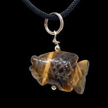 Load image into Gallery viewer, Tiger's Eye Koi Fish W/ Sterling Silver Pendant 509265TES