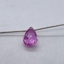Load image into Gallery viewer, Sapphire Faceted .56ct Briolette | 6x4mm | Pink | 1 Bead |