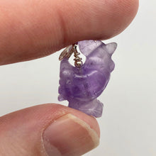 Load image into Gallery viewer, Cock A Doodle Doo! Purple Amethyst Rooster and Sterling Silver Pendant - PremiumBead Alternate Image 9