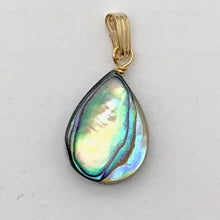 Load image into Gallery viewer, Abalone 14K Gold Filled Drop Pendant | 1" Long | Blue |