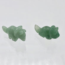 Load image into Gallery viewer, Dinosaur 2 Carved Aventurine Triceratops Beads | 22x12x7.5mm | Green - PremiumBead Alternate Image 3