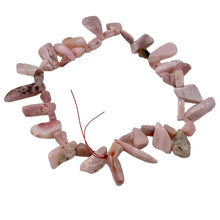 Load image into Gallery viewer, Pink Peruvian Opal 82g Varied Bead Strand | 15" | Pink | 43 Beads |