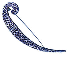 Load image into Gallery viewer, Intricate! Celtic Sterling Silver Knot Brooch Pin | 2 1/2" Long |