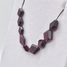 Load image into Gallery viewer, 9 Diamond-shaped Garnet Faceted Beads | 8x6-8x7mm | Red | 9 Beads | 176 - PremiumBead Alternate Image 10