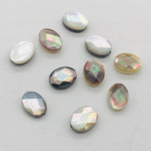 Load image into Gallery viewer, Phenomenal Faceted Tahitian Mother of Pearl Oval Beads | 8x6mm | 10 Beads |