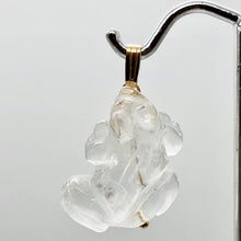 Load image into Gallery viewer, Quartz Frog Pendant Necklace | Semi Precious Stone Jewelry | 14k Pendant