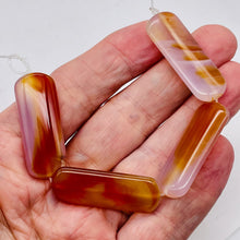 Load image into Gallery viewer, Red Orange Sardonyx 41x16mm Pendant Bead 6.5" Strand 9589BHS