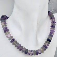 Load image into Gallery viewer, Fantastic! Multi-Hue Frosted Fluorite 10x5mm Wheel-Rondelle Bead Strand - PremiumBead Alternate Image 8