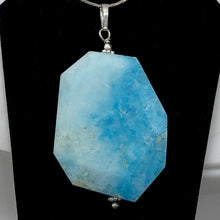 Load image into Gallery viewer, Hemimorphite Sterling Silver Carved Pendant | 2 1/4" Long | Blue | 1 Pendant |