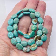 Load image into Gallery viewer, Natural USA Turquoise 12x10mm Skipping Stone Bead Strand 102174