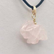 Load image into Gallery viewer, Trumpeting Elephant in Rose Quartz & 14K Gold Filled Pendant 508570G - PremiumBead Alternate Image 6