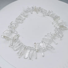 Load image into Gallery viewer, Quartz Polished Points Strand | 29x7 to 14x5mm | Clear | 84g | 75 Beads |