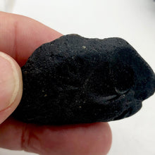 Load image into Gallery viewer, Tektite Display Specimen - Perfect Worry Stone | 1.75x1.13x.38" | Black | Oval | - PremiumBead Alternate Image 4