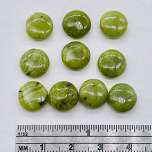 Load image into Gallery viewer, 10 Premium Speckle Nephrite 10x5mm Jade Beads 10261