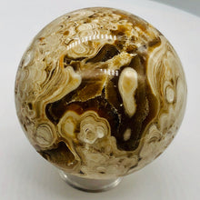 Load image into Gallery viewer, Aragonite Scry Sphere Round | 3" | White/Brown | 1 Sphere