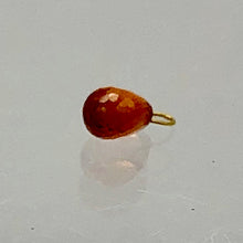 Load image into Gallery viewer, Fiery Orange Sapphire 18K Briolette Bead Pendant | 5x4x3mm |