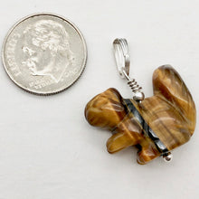 Load image into Gallery viewer, Nuts! Tiger'S Eye Squirrel Sterling Silver Pendant 509279TES - PremiumBead Alternate Image 6