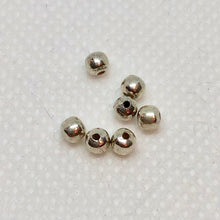 Load image into Gallery viewer, Seven Solid Sterling Silver 3mm Beads 7807 - PremiumBead Alternate Image 2