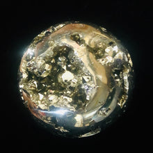 Load image into Gallery viewer, Pyrite Scry Crystal Round | Golden | 1 Sphere | 45mm | 169g |