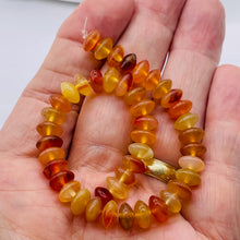 Load image into Gallery viewer, Carnelian Agate Rondelle Bead Strand | 8x4mm | Orange | 89 Beads |