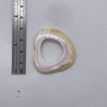 Load image into Gallery viewer, 1 Pink Conch Shell 37x36mm to 45x43mm Picture Frame Bead 9831