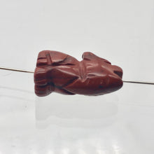 Load image into Gallery viewer, New Moon 2 Carved Red Jasper Wolf Coyote Beads | 21x11x8mm | Red - PremiumBead Alternate Image 5