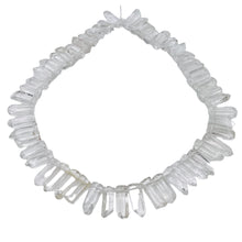 Load image into Gallery viewer, Quartz Polished Points Strand | 21x8 to16x7mm | Clear | 94g | 52 Beads |